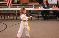 KARATE1 Girl in Karate Uniform