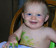 Messy Happy Baby
