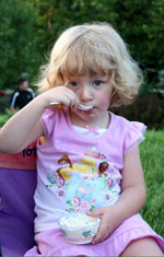 Girl Eating Ice Cream