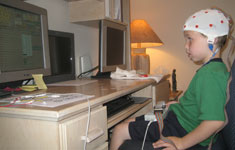 Child Wearing Testing Equipment