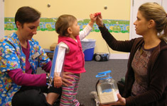 Child with adults