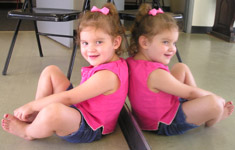 Girl sitting with mirror