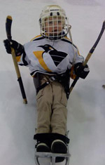Child on sled