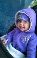 Baby Wearing Hand Splint
