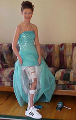 Teen_PromPicture Girl going to prom with brace
