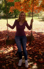 Girl on swing