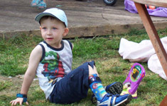 Boy with Orthotics