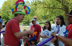 clowngood Man Making Balloon Animals