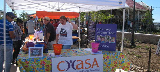 Volunteers at CHASA table