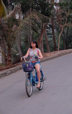 Girl on Bike