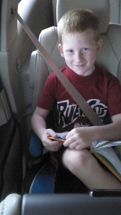child with hemiplegia and karate -on-plane