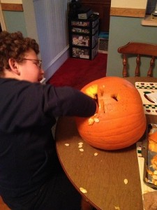 Pumpkin Carving Pediatric Stroke Survivor Nick 3 Pumpkin Carving Pediatric Stroke Survivor Nick
